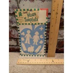 Provo Craft Designer Micro Template Laser Cut Scrapbook Stencil New Old Stock
